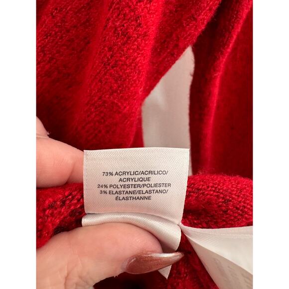 Charming, Red Anne Klein Sweater Tunic - Picture 7 of 9